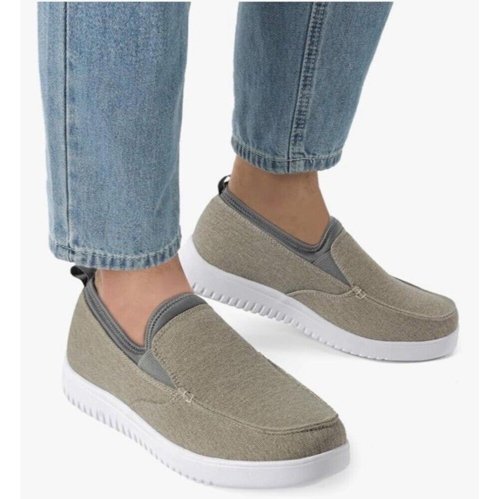 Mens 10 Casual Slip On Loafer Shoes Comfort Lightweight Flats Walking Sneakers